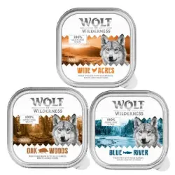 Wolf of Wilderness Adult - Monoproteico 6 / 24 x 300 g - 6 x 300 g: Pack mixto: jabalí, pollo, pescado