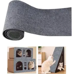 ZooVenture Alfombrilla rascadora autoadhesiva para gatos - Gris oscuro