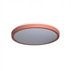 Efectoled Plafón Led 19w Circular De Metal Cct Seleccionable Ø400 Mm Faina Amarillo