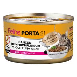 Feline Porta 21 comida para gatos 6 x 90 g - Atún con surimi