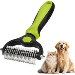 HausPets Cepillo de doble cara con 17+9 dientes profesionales - 1 artículo