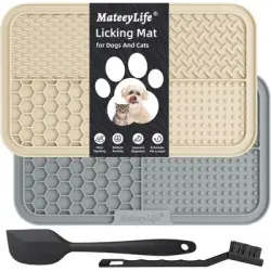 HausPets Juego de 2 almohadillas de silicona para lamer con ventosas perros - Artículo 1