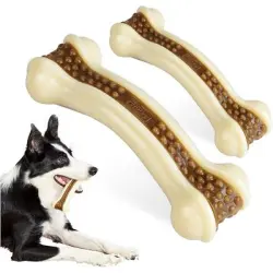 HausPets Paquete de 2 masticables indestructibles con sabor a carne perros - 1 artículo