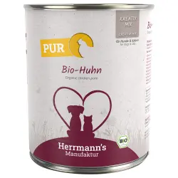 Herrmanns Bio Carne pura 6 x 800 g - Pollo ecológico