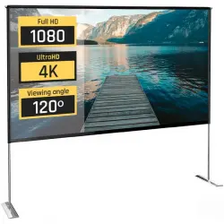 iggual Pantalla Exterior Portable 100" 221x124 cm