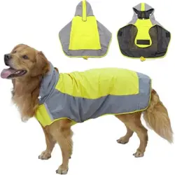 IntiMeg Impermeable para perros con capucha - Una pieza