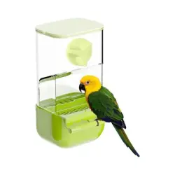 MCBOSON Percha comedero automática para loros con tapa antidispersión - 1 artículo