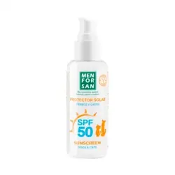 Menforsan Protector Solar para Perros y Gatos SPF 50, 60 ml