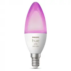 Philips Hue White and Color Ambiance Bombilla LED Inteligente Vela E14 4W RGB