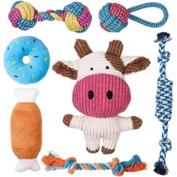 UAMLY s para masticar para cachorros, juguetes de cuerda - 7 artículos
