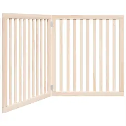 VidaXL Puerta Plegable Madera para Perros - 80 cm x 90 cm x 2 cm