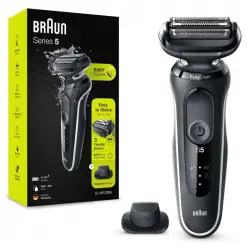 Braun Series 5 51-W1200S Afeitadora y Recortadora de Láminas Negro, Blanco