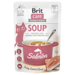 Brit Care sopa para gatos 15 x 75 g - Salmón