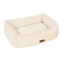 Cama Modern Living Lucca, crema para perros - Tamaño L: 87 x 57 x 27 cm (L x An x Al)