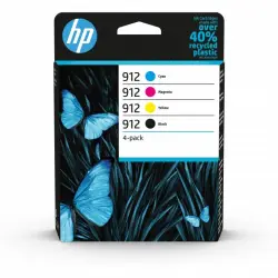 Cartucho de Tinta Original HP 912 Pack Negro + Tricolor