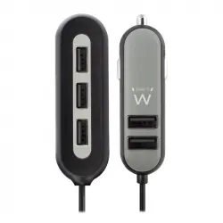 Ewent EW1355 Cargador para Coche 5x USB 10.8A
