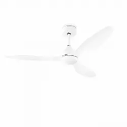 Innovagoods Flaled Ventilador de Techo con Luz LED y 3 Aspas 36W 132cm Blanco