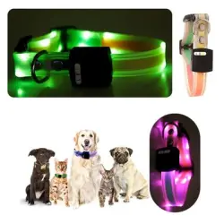 IntiMeg Collar para mascotas con luz LED - Verde