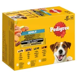Multipack Pedigree Adult en bolsitas para perros - 12 x 100 g Selección de ave (4 variedades)