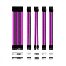 Phoenix Kit Cables Extensión Placa Base Negro/Morado