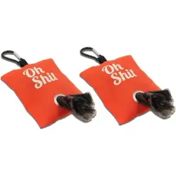 UAMLY Dispensador de bolsas para excrementos de perro - 2 trozos de naranja