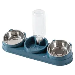 UAMLY Juego de comederos y bebederos 3 en 1 para gatos - 1 pieza