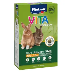 VITA Special Adult para conejos enanos - 3 x 600 g