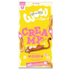 Wow Cat Creamy Snack - Pollo (5 x 16 g)