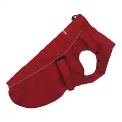 Impermeable Perfect Fit para perros Rojo Talla 7