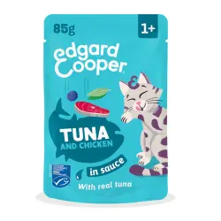 Edgard & Cooper Atún y Pollo sobre en salsa para gatos 85 g