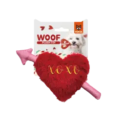 Fofos Peluche Flecha corazón San Valentín para perros - 21 cm x 5 cm x 12 cm
