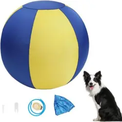 HausPets Pelota hinchable gigante de 45 cm – Doble capa de Oxford+PVC - Pelota Oxford+PVC de 45 cm