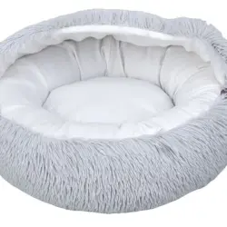 Leeby Cama Cueva Antiestrés Gris para gatos