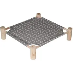 LovuPet Cama/paseo para mascotas, caseta verano/cama perros, alfombra gatos - Gris