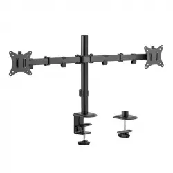 Maclean Mc-754n Soporte de Escritorio para 2 Monitores 17-32" VESA 100 Max 18kg,