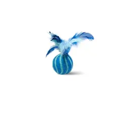 MariGold Pelota con plumas para gato de lana natural Ibis - 5x5cm