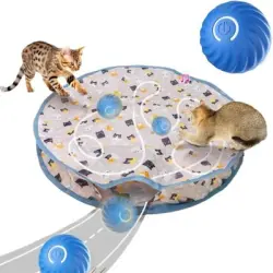 MCBOSON Circuito de juego para gatos con pelota - Artículo 1
