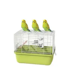 MCBOSON Jaula metálica horizontal grande para pájaros - 1 artículo