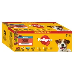 Pedigree bolsitas 40 x 100 g - Selección mixta en gelatina (4 variedades)