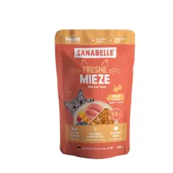 Sanabelle Freshe Mieze Cat 10 x 100 g - Pavo y pollo