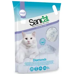 Sanicat Diamonds arena de sílice para gatos - 5 l