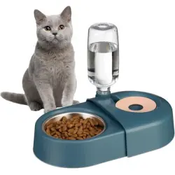 UAMLY Dispensador de comida y agua para gatos - 1 pieza