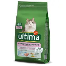 Ultima Bienestar digestivo con trucha para gatos - 4,5 kg (3 x 1,5 kg)