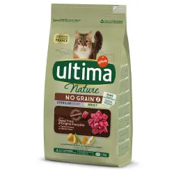 Ultima Nature No Grain Esterilizados con buey para gatos - 1,1 kg