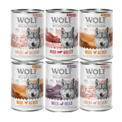Wolf of Wilderness Free Range 6 x 400 g / 800 g - Pack de prueba - 6 x 400 g Adult - Pack mixto: Pollo, pavo, pato y vacuno