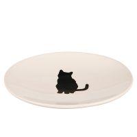 Comedero para gatos de cerámica tipo plato