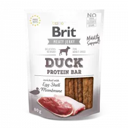 Brit jerky snack protein bar pato premios para perro, Peso 80 gr