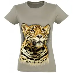 Camiseta Mujer Leopardo color Beige