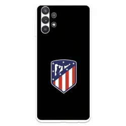 Funda Licencia Oficial Atlético de Madrid Escudo Fondo Negro para Samsung Galaxy A32 5G