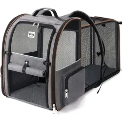 HausPets Mochila expandible y transpirable para gatos y perros pequeños - Artículo 1